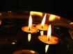 Obrázek z Sada 12 plovoucích svíček ze skořápek ořechů 