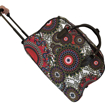 Obrázek z Taška, kabelka na kolečkách s teleskopickým madlem - Květinový vzor 