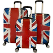 Obrázek z Cestovní kufry sada 3 ks ABS - PC potisk Britská vlajka 