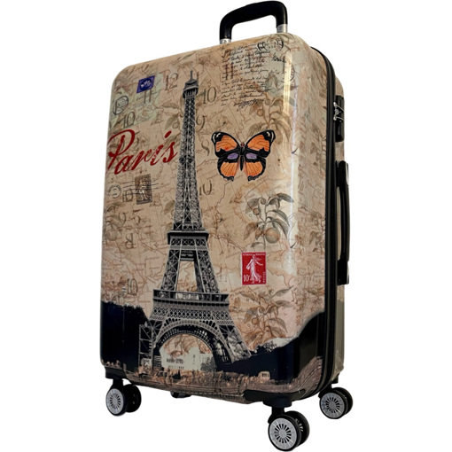Obrázek z Kabinový kufr ABS vel. S - PC potisk Paris Butterfly 