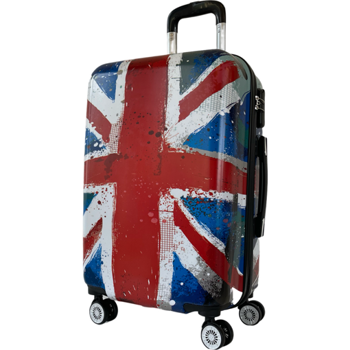 Obrázek z Cestovní kufr ABS vel. M - PC potisk Britská vlajka 