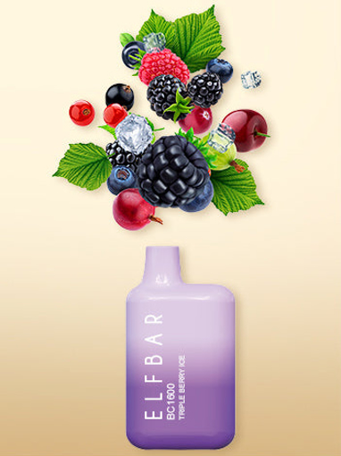 Obrázek z Elf Bar 5000 - Triple Berry Ice 