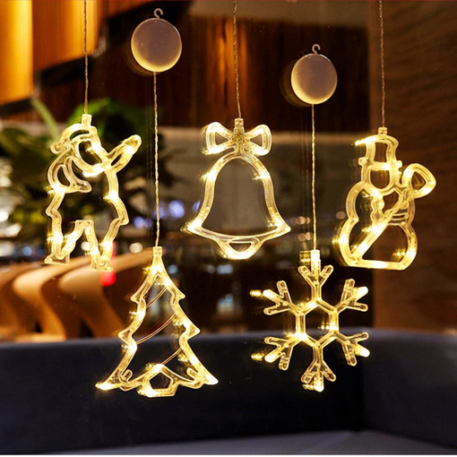 Obrázek z Vánoční LED dekorace s přísavkou - zvoneček 