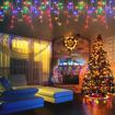 Obrázek z Vánoční osvětlení venkovní, světelné LED krápníky 500 ks/15 m s časovačem a dálkovým ovládáním 