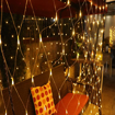 Obrázek z Venkovní vánoční LED osvětlení, světelná síť 160ks / 2m x 1m propojovatelná s časovačem 