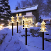 Obrázek z Venkovní zapichovací LED dekorace – 5 stromků s časovačem 