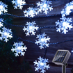 Obrázek z Solární vánoční osvětlení vločka 30 ks/6,5 m 
