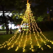 Obrázek z Venkovní solární LED hvězdný závěs, vánoční stromeček 210 cm / 200 led 