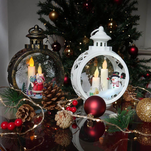 Obrázek z Vánoční LED lucerna antik 15 x 8 cm 