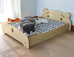 Obrázek z Pelíšek, dřevěná postel pro psa, kočku s matrací 70x60 cm 