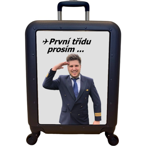 Obrázek z Foto kufr ABS s vlastní fotografií - První třídu prosím 