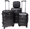 Obrázek z RGL Cestovní kufr 4ks ABS velká cestovní sada na 4 kolečkách - 720 
