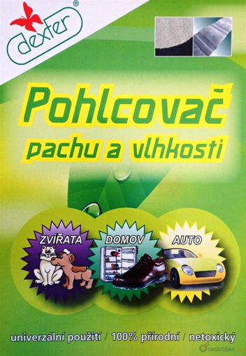 Obrázek z Pohlcovač pachu a vlhkosti do kufrů, batohů DEXTER 2ks/2x10g 