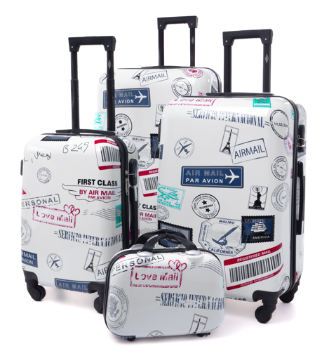 Obrázek z RGL Sada cestovních kufrů 4 ks ABS - První třída 