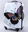 Obrázek z Cestovní kufr velký ABS vel.XL - PC tisk motýl 