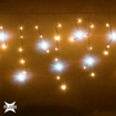 Obrázek z Vánoční osvětlení venkovní, světelné LED krápníky 630 ks/25 m s flash efektem a časovačem, černý kabel 