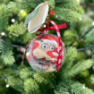 Obrázek z Vánoční ponožky v dárkové kouli s visačkou a pověšením na stromeček 