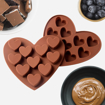 Obrázek z Silikonová forma na čokoládu - srdce 