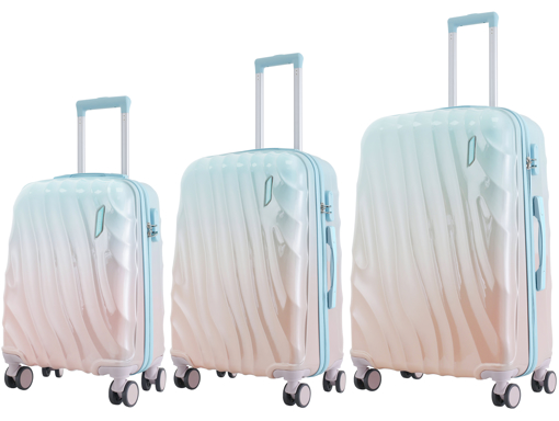 Obrázek z Cestovní kufry Semiline 3 ks ABS Unisex's Suitcase Set na 4 kolečkách T5649-0 