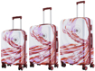 Obrázek z Cestovní kufry Semiline 3 ks ABS Unisex's Suitcase Set na 4 kolečkách Set T5654-0 