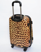 Obrázek z Kabinový kufr ABS - Leopard - šedý lem 