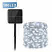 Obrázek z Solární vánoční osvětlení 100 LED / 11 m – dekorativní světelný řetěz bez připojení k elektrické síti 
