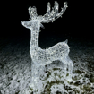 Obrázek z Vánoční svítící 3D LED sob velký 180 cm s flash efektem 