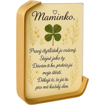 Obrázek z LuckyFrame - mamince pravý čtyřlístek pro štěstí v dřevěném design rámečku v dárkovém balení 