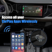 Obrázek z Adaptér CarPlay Android Auto bezdrátový 2v1 - USB/USBC Plug & Play 
