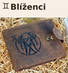 Obrázek z Kožená peněženka se znamením zvěrokruhu - Blíženci (21. května – 20. června) 