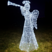 Obrázek z Venkovní XL LED anděl s trumpetou 105 cm s flash efektem 