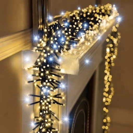 Obrázek z LED vánoční řetěz - ježek, venkovní 250 LED/10 m s flash 