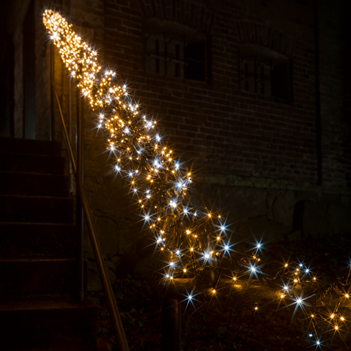 Obrázek z LED vánoční řetěz - ježek, venkovní 500 LED/15 m s flash 