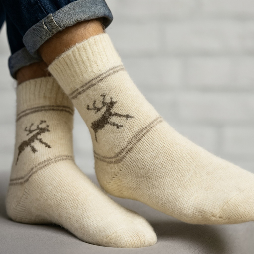 Obrázek z 3 páry pánských ponožek z kvalitní vlny – Emi Ross Cashmere Edition 