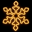 Obrázek z Vánoční LED neonové osvětlení venkovní - vločka 43 cm 