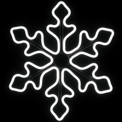 Obrázek z Vánoční LED neonové osvětlení venkovní - vločka 43 cm 
