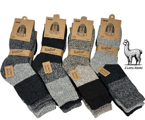 Obrázek z Pánské termo ponožky z alpaka vlny – 3 páry 