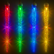 Obrázek z Světelné LED rampouchy padající sníh – 8 rampouchů o délce 28 cm pro působivou venkovní i vnitřní vánoční výzdobu. 