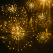 Obrázek z LED ohňostroj venkovní 640 LED / 5 m / 10 světel s programy + ovladač + časovač + háčky k zavěšení 