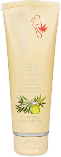 Obrázek z Herbavera Krém pro voňavé nohy s konopím a tea tree olejem 