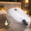 Obrázek z Japonský inteligentní bidet KAKAT-DU s dálkovým ovládáním, vyhříváním, sprškou, sušením, mycí funkcí a automatickým otevíráním prkénka 