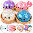 Obrázek z Mystery Glitter Squishy Dumpling – třpytivý mačkací knedlík 9 cm 