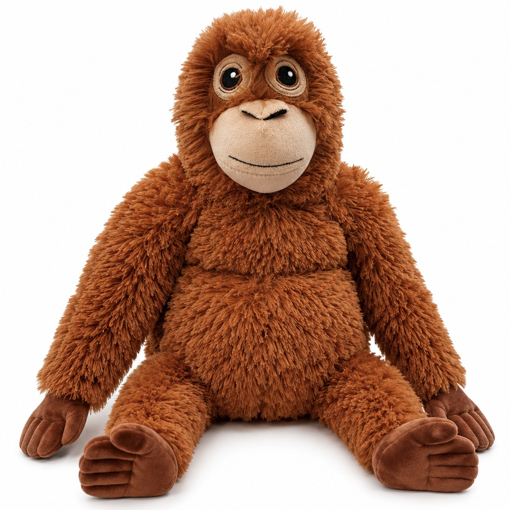 Obrázek z Plyšový orangutan XXL 65 cm – hebká opice s dlouhými pažemi 