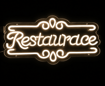 Obrázek z LED neon RESTAURACE 50 cm – světelný nápis a reklama pro restaurace 