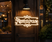 Obrázek z LED neon RESTAURACE 50 cm – světelný nápis a reklama pro restaurace 