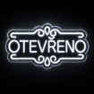 Obrázek z LED neon OTEVŘENO 50 cm – světelná cedule a reklama, teplá / studená bílá 