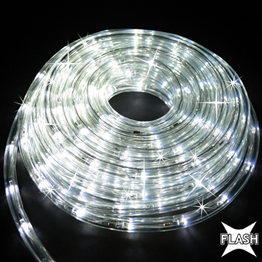 Obrázek z Světelný LED kabel, trubice venkovní 50m s flash efektem 