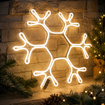 Obrázek z Vánoční LED neonové osvětlení venkovní - vločka 40 cm 