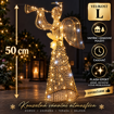 Obrázek z Vánoční LED anděl s trumpetou 50 cm – teplá bílá s FLASH efektem a časovačem 
