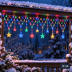 Obrázek z LED světelná síť s hvězdami 196 LED, 4 × 0,7 m – stálé svícení a časovač 